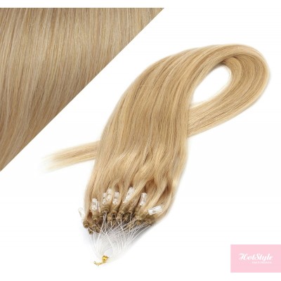 40cm micro ring / easy ring vlasy - přírodní blond