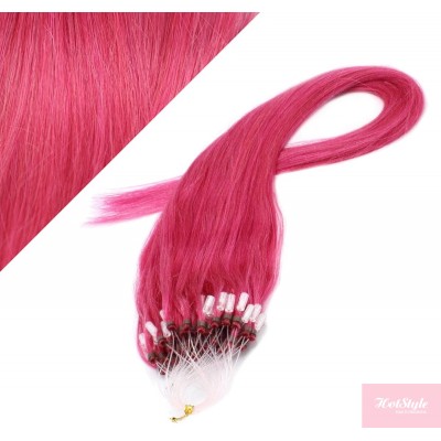 40cm micro ring / easy ring vlasy - růžová