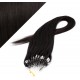 40cm micro ring / easy ring vlasy - přírodní černá