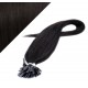 60cm vlasy na keratin - přírodní černá