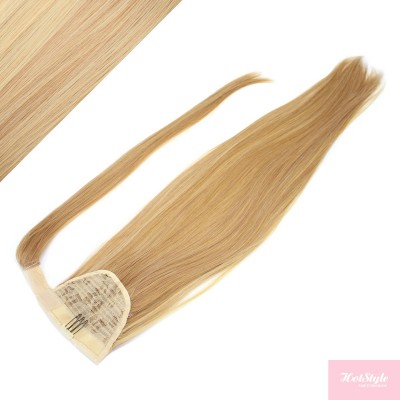 60cm clip in culík / cop rovný - přírodní / světlejší blond