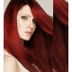 24" (60cm) Clip in human REMY hair - copper red