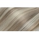 40cm clip in lidské REMY vlasy evropského typu - platina / světle hnědá