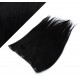 Clip vlasový pás remy 43cm rovný – černá
