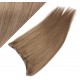 Clip vlasový pás remy 43cm rovný – světle hnědá
