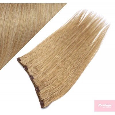 Clip vlasový pás remy 53cm rovný – přírodní blond