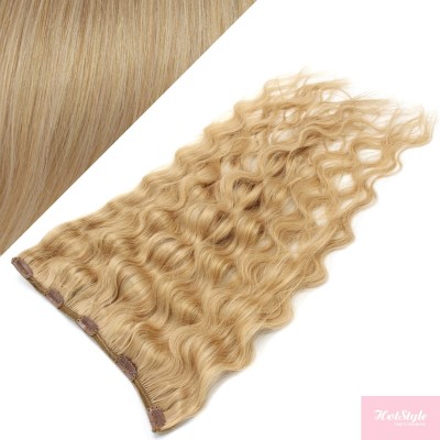 Clip vlasový pás remy 63cm vlnitý – přírodní blond