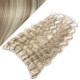 Clip vlasový pás remy 63cm vlnitý – platina / světle hnědá