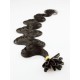 60cm vlasy na keratin vlnité - přírodní černá
