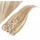 40cm clip in REMY vlasy evropského typu 100g - světlý melír