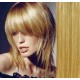Clip in human hair remy bang/fringe – light blonde/natural blonde