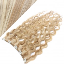 Clip vlasový pás remy 43cm vlnitý – světlý melír