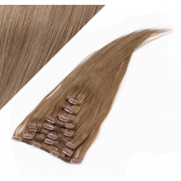 40cm clip in REMY vlasy evropského typu 100g - světle hnědá