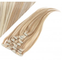 40cm clip in REMY vlasy evropského typu 100g - světlý melír
